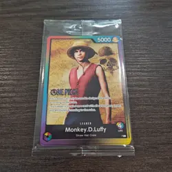 Limit One Piece Card Game Rainbow Monkey D Luffy Promo Leader P-L Netflix Sealed - Image 5