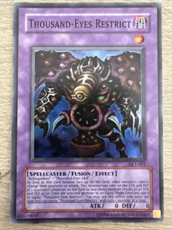 Yu-Gi-Oh Thousand Eyes Restrict DL1-001 Super Card MP - Image 1