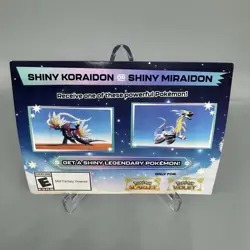 Shiny Miraidon Koraidon Code GameStop Pokemon - Physical PROMO Card- Unused Code - Image 1