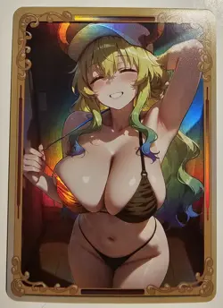 Lucoa Dragonmaid Sexy Bikini Anime Waifu card - Image 1