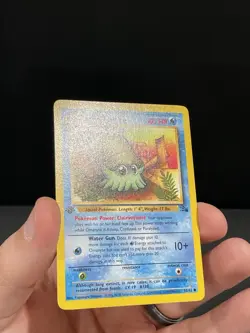 Pokemon Card 1ST EDITION Omanyte Fossil 52/62 WotC Vintage 1999 NM/NM+ - Image 3