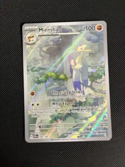 Pokemon TCG Mienshao SV04 Paradox Rift Holo Card 200/182 Illustration Rare - Image 1