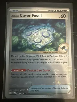 Antique Cover Fossil Poke Ball #80 Holo Pokemon Sv11B: Black Bolt Card - Image 1