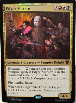 Edgar Markov - C17 036/309 Foil MYTHIC RARE Magic: The Gathering MtG TCG Card - Image 1
