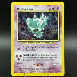 Misdreavus - 11/64 - Neo Revelation - Holo Rare - Vintage - LP - Pokemon Card - Image 1