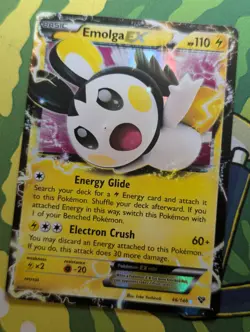 Emolga EX 46/146 Rare Holo XY Base Set VLP - Pokemon Card - Image 1