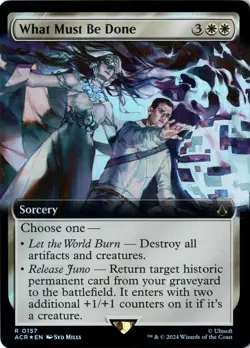 What Must Be Done NM/M* FOIL EXTENDED Assassin's Creed ENGLISH 0157 -UnltdCards - Image 1