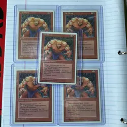 Lot of (5) 1995 Magic The Gathering MTG The Brute - EX Authentic & Official - Image 1