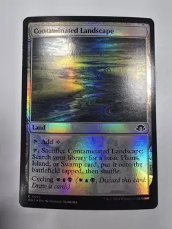 Contaminated Landscape Modern Horizons 3 Foil Magic The Gathering - Image 1