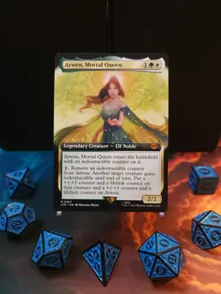 Arwen, Mortal Queen (Extended Art) Magic the Gathering Lord of the Rings NM - Image 1
