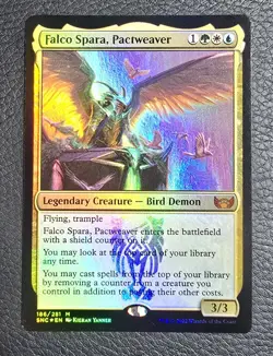 Falco Spara, Pactweaver #186 Mythic Foil MTG 22 Streets of New Capenna (SNC) - Image 1
