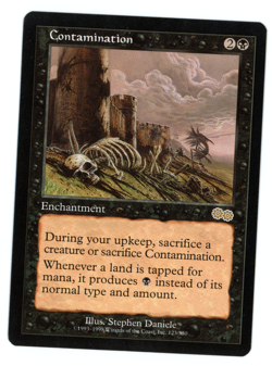 Contamination -- MTG (MP Quality) - Urza's Saga - See scans!! - Image 1