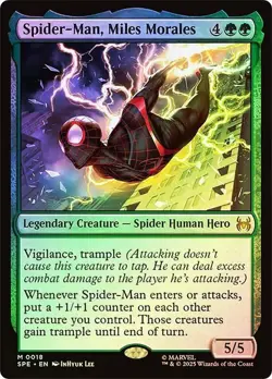 Spider-Man, Miles Morales Foil Marvel's Spider-Man NM MTG - Image 1