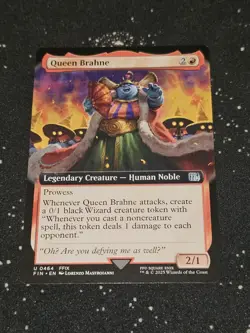 Queen Brahne 464, Final Fantasy, Extended Art REG, FIN MTG TCG - Image 1