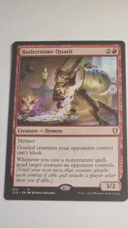 MTG Bothersome Quasit - Commander Legends: Battle for Baldur's Gate - 674 NM - Image 1
