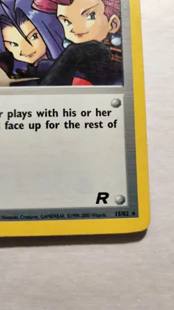 2000 Here Comes Team Rocket! 15/82 - Team Rocket Holo Rare - Pokemon TCG - MP - Image 3
