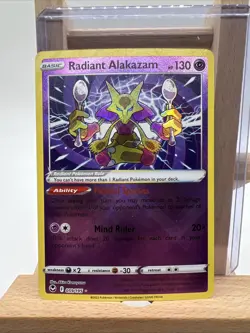 2022 Pokemon Sword & Shield - Silver Tempest Radiant Alakazam #59 Near Mint - Image 1