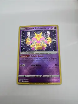 2022 Pokemon Sword & Shield - Silver Tempest Radiant Alakazam #59 Near Mint - Image 3