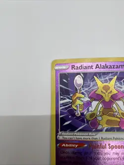 2022 Pokemon Sword & Shield - Silver Tempest Radiant Alakazam #59 Near Mint - Image 4