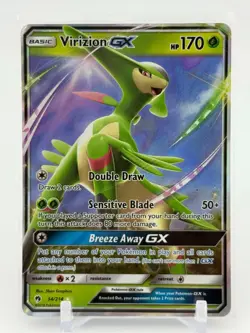 Virizion GX - 34/214 - Ultra Rare - Lost Thunder - Pokemon Card - NM/M - Image 1
