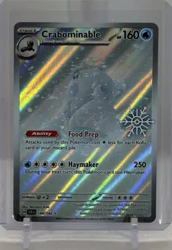 Crabominable 2024 Pokemon TCG #149/142 SV07 Stellar Crown Illust Rare STAMPED - Image 1