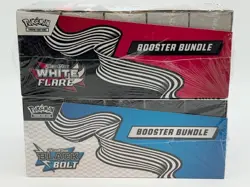 Pokemon SV10.5 Black Bolt White Flare Sealed LOT 2 Booster Bundle Display Case - Image 3