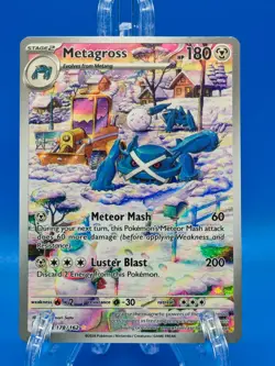 Pokemon Temporal Forces Metagross IR 178/162 Illustration Rare 2024 - Image 1