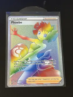 Pokemon TCG Phoebe Sword & Shield - Battle Styles 175/163 Holo Secret Rare - Image 1