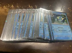 LOT OF (115) VAPOREON COSMOS HOLO #168 Scarlet Violet Black Star Promo Prismatic - Image 1