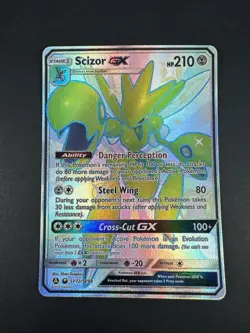 Pokemon TCG Scizor GX SV72/SV94 Hidden Fates: Shiny Vault Holo Rare 2019 NM - Image 3
