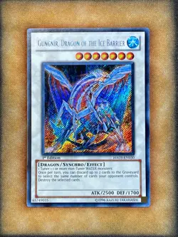 Yugioh Gungnir, Dragon Of The Ice Barrier HA03-EN030 Secret Rare 1st Ed NM - Image 1