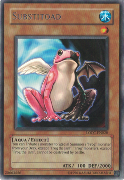 Yu-Gi-Oh! Substitoad (NM) Unlimited Rare LODT-EN028 (2008) - Image 2