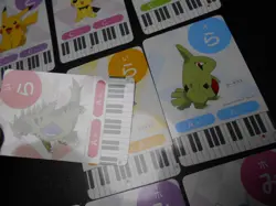 Pokemon Music Musical Note Card x9 Pikachu Tyranitar Dragonite Evolutions #3513 - Image 4