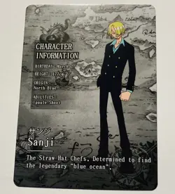 Sanji - One Piece Trading Card Skypiea R 046 OP KDAI01 Rare Tc3 - Image 2