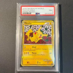 PSA 9 Pikachu World Promo Holo Polish Edition 2010 Rare Pokemon Card - Image 1