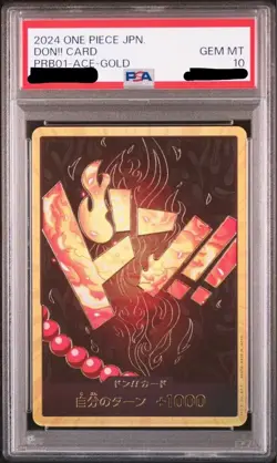PSA10 One Piece Card Ace Don Card Super Parallel Gold Frame Collector Rare - Image 1