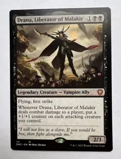 Drana, Liberator of Malakir #111 (LP) Dominaria United DMC Magic MTG - Image 1