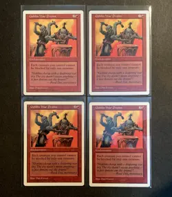 Magic: The Gathering Goblin War Drums Core Set 5th Edition 1997 MTG x4  - Image 1