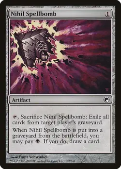 Nihil Spellbomb 1x MtG Scars of Mirrodin PLAYED - Image 1