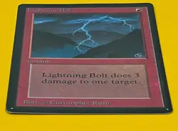 MTG LIGHTNING BOLT Beta (OldManMTG 012-180) - Image 5