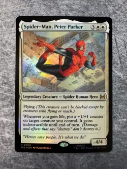 Spider-Man, Peter Parker Marvel's Spider-Man: Eternal-Legal Foil NM - MTG - Image 1