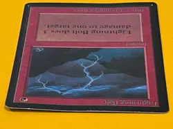 MTG LIGHTNING BOLT Beta (OldManMTG 012-179) - Image 3