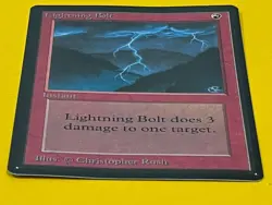 MTG LIGHTNING BOLT Beta (OldManMTG 012-179) - Image 5