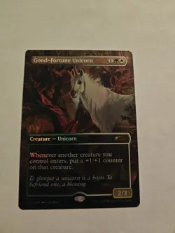 2024 MTG Magic the Gathering SLD Secret Lair Drop #1711 Good Fortune Unicorn - Image 1