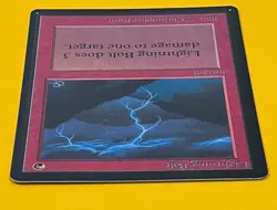 MTG LIGHTNING BOLT Beta (OldManMTG 012-178) - Image 3
