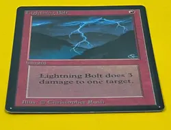 MTG LIGHTNING BOLT Beta (OldManMTG 012-178) - Image 5