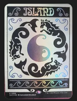 MTG Island (Rainbow Foil) Secret Lair 0889 NM - Image 1