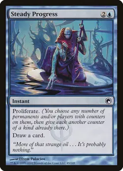 Steady Progress 1x MtG Scars of Mirrodin SP/NM - Image 1