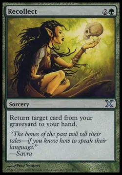 Recollect - Light Play MTG 10th Edition - Image 1