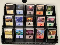 Magic The Gathering MTG Basic Land Cards - 500 Lands - 100 Of Each Color - Image 1
